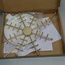 Rotating Necklace Holder Jewelry Stand, Gold Necklace Organizer Display With 48 W-shaped Hooks,Jewelry Organizer for Necklaces Earrings Rings Storage Tree, Presents for Women