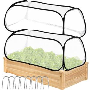 Garden Covers for Raised Beds, Garden Row Plants Cover Accelerator, Freeze Protection Greenhouse Cover for Raised Garden Beds Protecting Seedlings Fruits Vegetable Rows