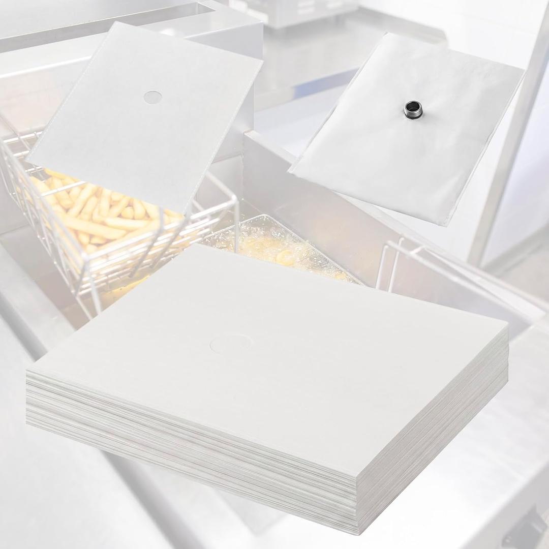 Fanfanwin 120 Pcs 13.58" X 17.32" Fryer Filter Paper Envelope Style