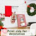 Winter Snowman Cutting Board, Christmas Gifts for Women, Snowman Kitchen Decor, Xmas Let it Snow Red and White Buffalo Plaid Decorative Bamboo Cutting Chopping Boards for Kitchen (11.2"L x 7.6"W)