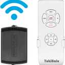 Smart WiFi Ceiling Fan Remote Control Kit, Universal Fan Remote, Controlled by Remote/WiFi/Voice, 3 Speeds 12 Timing, Compatible with Alexa, Google Assistant, Smart Life App, No Hub Required