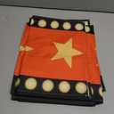 2 Pcs 13 x 72 Inch Movie Night Table Runner with Gold Star Design - Red Carpet Decoration for Birthday Party Supplies red
