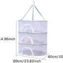 Balana Herb Drying Rack - 3 Layer Mesh Net, Plants & Fish Drying Net, Foldable Hanging Mesh Dryer for Buds, Fruits, Flowers, Vegetables, Fish (Size: M), Medium