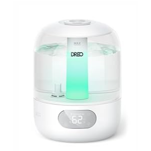 Dreo Humidifiers for Bedroom, 3L Top Fill Cool Mist Humidifiers, 30Hr Quite Runtime, Humidity Sensor, Night Light for Baby, Nursery, and Plants Home, 360¬∞ Adjustable Nozzle, Pure