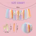 Rainbow High Chair Banner for 1st Birthday - Unicorn Theme Party Decoration with Tulle Tutu, Adjustable 'One' Pennant, 80in Ribbon - Baby Shower, Birthday, Thanksgiving