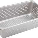 Winco Full Size 6" Deep Metal Food Pan/Steam Table Pan, Perforated, 22 Gauge
