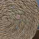 31 Packs 12 Inch Woven Placemats, 30cm Round Natural Rattan Tablemats, Water Hyacinth Rattan Chargers for Dining Table, Brown