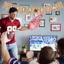 3 x American Football Banner Football Hanging Banner for Sports Theme Party Decoration, Words Burlap Linen Football Banner for Sports Party Decoration Ball Game Home Gathering Hanging Accessories Supplies