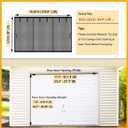 Magnetic Garage Door Net Screen Kit 18x8 FT - Heavy-Duty Fiberglass Mesh with Magnetic Closure for 2 Car Garage 18x8ft, Blocks Bugs & Enhances Privacy - Perfect for Porch Gym Barn Patio Use