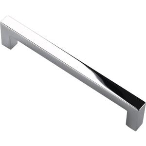 Alzassbg 10 Pack Polished Chrome Cabinet Pulls, 5 Inch(127mm) Hole Centers Cabinet Handles Square Kitchen Hardware for Drawer Dresser Handle Pull AL3041CP