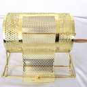Yuanhe Deluxe Brass Plated Raffle Drawing Ticket Drum Spinning Lottery (Small Size,Holds 2500 Tickets)