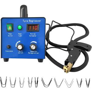 Tire Groover Machine Tire Grooving Tool Tire Groover Cutter 110V 450W, Digital Display Tire Groover Heated Machine Tire Groover with 20 pcs Blades for Rubber and Tires