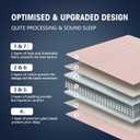 yescool 20lbs Pink Grey Weighted Blanket for Adults 60"x80", Cooling, Heavy, Breathable with Glass Beads, Queen Size, Machine Washable