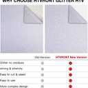 HTVRONT Silver Glitter HTV Vinyl Roll-12 x 15FT Silver Glitter Heat Transfer Vinyl for Shirts, Glitter Iron on Vinyl for All Cutting MachinesEasy to Cut for Heat Vinyl Design