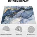 Navy Blue Marble Dish Drying Mat 18x24 For Kitchen Counter Absorbent Microfiber Dishes Pad Dish Drainer Rack Mats Fast Dry Kitchen Accessories