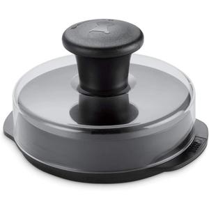 Weber Original Burger Press, Black  Creates Perfect Flat 1/4 lb & 1/2 lb Patties with Builtin Dimple, Detachable Handle & Nylon Grip
