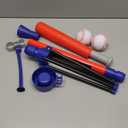 Ninja Blast Tee Ball Set for Kids - 4 Year Old Boy Birthday Gift Baseball Batting Tee- T Ball Set for Toddlers 3-5 4-6 - Toys for Ages 3 4 5 6 Year Old Boy - Toddler Outdoor Toys, Baseball Tee