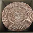 12 Pack 13" Rattan Charger Plate, Dark Brown, Classic