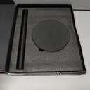 YUMORE Paper Towel Holder Countertop, Black Paper Towel Holder with Weighted Base Non Slip, Standing Paper Towel Roll Holder for Kitchen Bathroom, Stainles Steel (Matte Black)