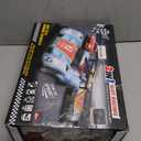 Slot Car Race Track Sets,2 in 1 Race Car Track with 4 High-Speed Slot CarsGift Toy for Boys Kids Ages 5 6 7 8-12,Dual Power (Source) Cars Track,Dual Racing Game Lap Counter Circular Overpass Track