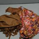 SOMSOC 7 Pieces 70s Women Hippie Costume Fringe Vest Bag Pant Headband for Halloween (Large, Brown)