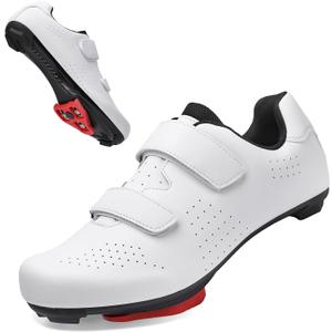 Women & Men Cycling Shoes Compatible with Peloton Bike Indoor Road Riding Biking Bike Shoes with Delta Cleats Included, 11 Women/9 Men, 2600-white1