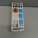 INTERNET'S BEST Premium Utility Knife Set | Retractable Box Cutter with Rubber Handle | Heavy-Duty Cutting for Cardboard, Carpet, Plastic | Retractable Blade | Includes 2 Razor Knives & Extra Blades