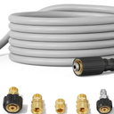 Giraffe Tools Pressure Washer Hose 25/50/100FT X 1/4" Power Washer Hose 3200 PSI 