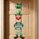 St Patricks Day Decorations - Shamrock Let the Shenanigans Begin Wooden Door Sign Welcome Wall Signs Wreath Sign Hanging for Home Party Outdoor Indoor Decor Gifts 338.7 Inch Inch