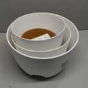 Plant Pots 12/10/9 Inch Self Watering Pots, Set of 3 Plastic Planters with Drainage Holes and Saucers,Plastic Flower Pots,Nursery Planting Pot for Indoor Out Door Plants(White)