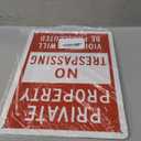 SmartSign 14 x 10 inch Private Property - No Trespassing, Violators Prosecuted Metal Sign, 40 mil Laminated Rustproof Aluminum, Red and White, Made in USA