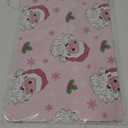 INCOK Pink Christmas Wrapping Paper - 12 Sheet Winter Santa Snowman Gift Wrap Paper Snowflake Star Cute Xmas DIY Craft Art Paper for Boys Girls Kids Merry Christmas Party Supplies, 19.7 x 27.6 Inch