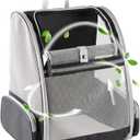 Texsens Innovative Traveler Bubble Backpack Pet Carriers for Cats and Dogs (Black)