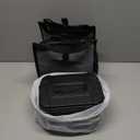 EAST OAK Rechargeable Self-Heating Lunch Box, 5.5 Cups Cordless Electric Lunch Box with Automatic Heating, Includes Fork, Spoon & Insulated Bag(Matte Black) (1.3L)