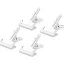 KAGYOKU Heavy-Duty Spring Clamps (4-Pack) - 4" Clips for Photography Backdrops, Woodworking, and Home Improvement (White)