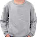 Boys Fall Casual Geometric Texture Sweatshirts Sports Crew Neck Pullover 5-14 Years (M)