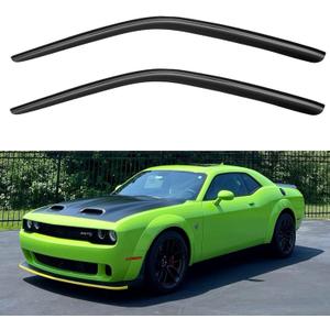 Window Visors Rain Guards for 2008-2023 Dodge Challenger, Out-Channel Window Vent Wind Deflectors Visors Shades for 08-23 Challenger