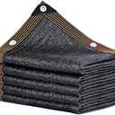 winemana 70% Black Shade Cloth, 6.6 x 16 FT Durable Mesh Tarp with Grommets, Resistant Garden Sun Shade Netting with Taped Edge for Plant Cover, Greenhouse, Patio, Tomatoes, Chicken Coop, Barn Kennel