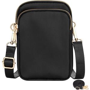 YINHEXI Small Crossbody Bags for Women, Mini Cell Phone Wallet Purse, Shoulder Bag for Women and Men (Black-1)