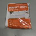 Fitted Bed Sheet Straps Bedroom Bed Sheet Holder Sheet Fasteners Keep Sheets in Place Elastic Sheet Strap Mattress Sheet Holders for All Mattress Sizes (Twin)