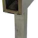 4X 304 Stainless Steel Square Glass Spigots Pool Fence Spigot Clamp, Black