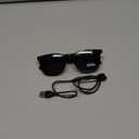 Smart Glasses for Men Clear Bluetooth Sunglasses for Women with Magnetic UV400 Polarized Lenses Anti-Blue Light, Bluetooth 5.4, Built-in Microphone,Speaker (with Black Lens)