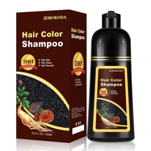 Blonde Brown Hair Dye Shampoo 3 in 1, Long-lasting & Natural Hair Color Shampoo, Herbal Ingredients Natural Shampoo Hair Dye Effect in Minutes for Men Women 500ml