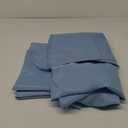 Exquisite 2 Pack Premium Plastic Tablecloth Rectangle Table Cover - Light Blue