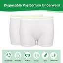 12 Pack Mesh Underwear Postpartum Must Have Hospital Provide Washable Breathable Undies for Delivery, Surgical,Traveling (L/XL(13-39 in)) White