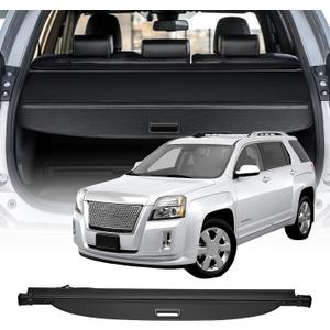 VEVOR Cargo Cover for GMC Terrain and Chevrolet Equinox 2018-2024 5-Seater Accessories, Carbon Fiber Texture Retractable Extended Version Trunk Cover Anti-Peeping Luggage Privacy Shield Fixation Shade