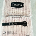DEPEND,underwear  34, 2 packs SIZE XL