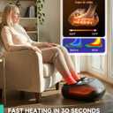 Snailax Shiatsu Foot Massager with Heat, FSA Eligible, Kneading, Compression, Vibration, Feet Massage Machine for Plantar Fasciitis, Neuropathy, Foot Warmer, Gifts for Women Men,Size 13