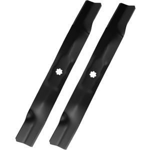 Aeagle AM141034 42'' High Lift Blades for John Deere D100 D130 D105 D110 D125 E110 E110 LT150 LA105 LA115 LA115 LA135 S130 X300 Z225 42 Inch Riding Mower Lawn Tractor, 7 Point Star, 3 Pack (Black)