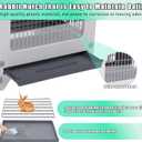 Plastic Rabbit Hutch for Indoor & Outdoor, Featuring Urine Barrier and Pull-Out Tray, Pet Habitat for Small Animals, Rabbit Cage Easy Cleaning and Assembly